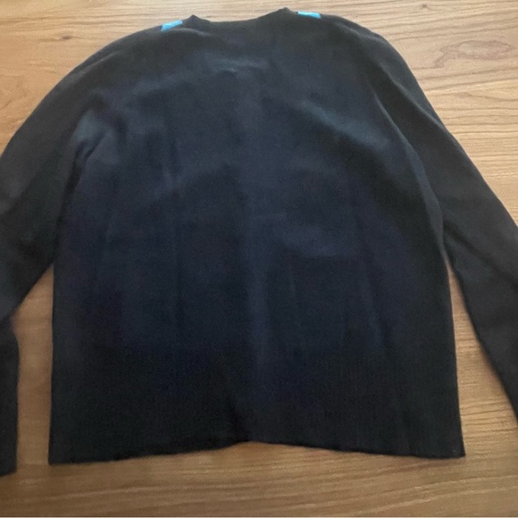 Apt. 9 Women's Black and Blue Argyle Cardigan - Picture 4 of 8